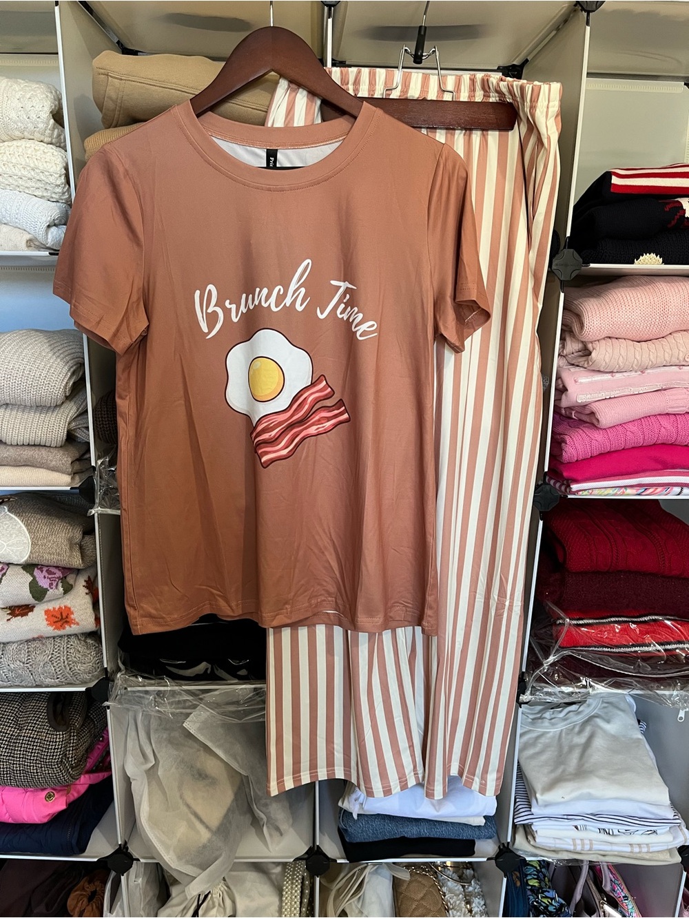 NWT Brunch Knit Pajama Set